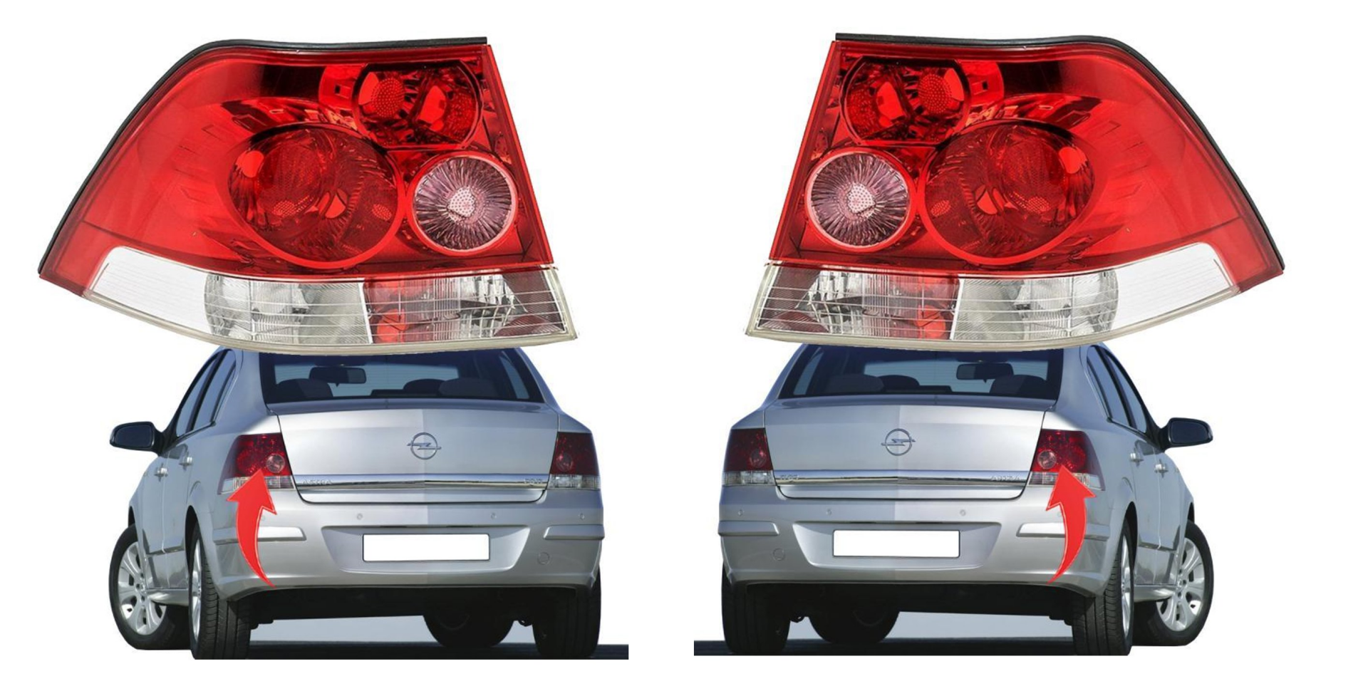 ASTRA H 2007-2009 SEDAN STOP LAMBASI SOL VE SAĞ TAKIM TAİWAN MALI
