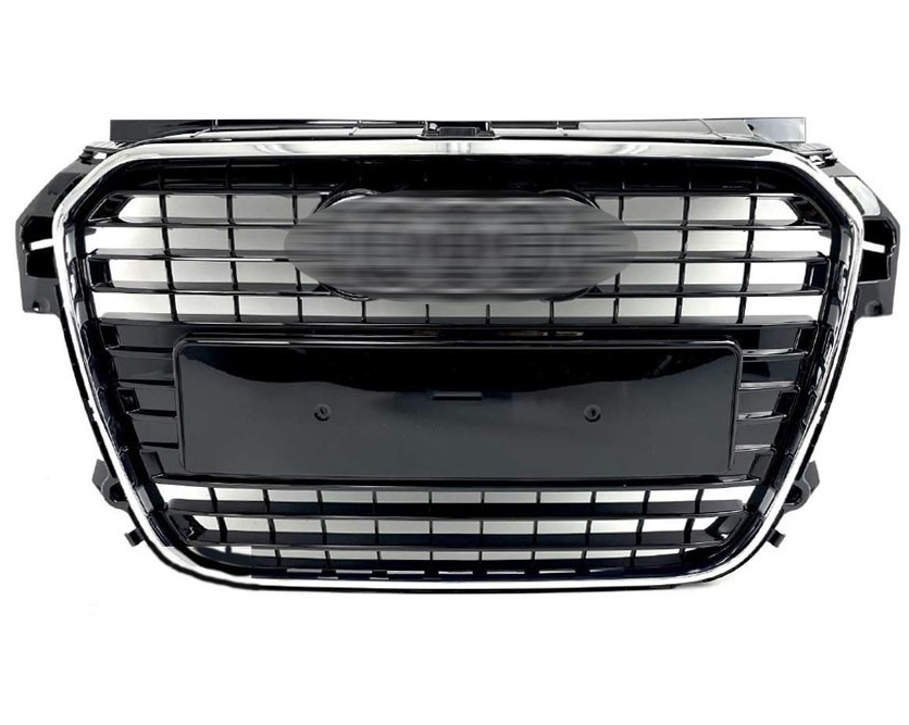 AUDİ A1 2010-2014 ÖN PANJUR KOMPLE KROM ÇITALI (PİANO BLACK Armasız)