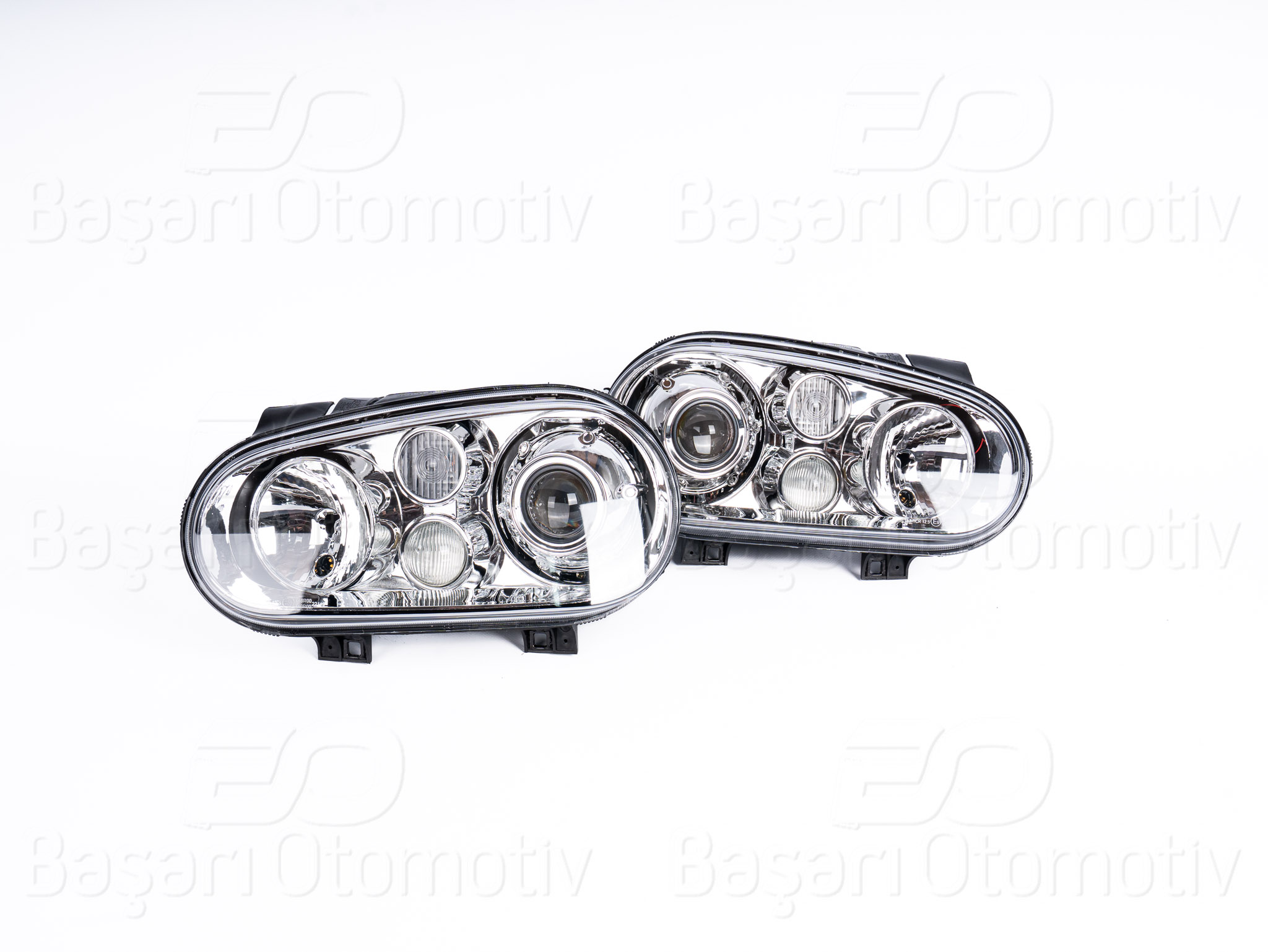 VOLKSWAGEN GOLF 4 1998-2004 FAR SETi SOL ve SAG MERCEKLI KROM TAK/CALISTIR
