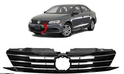 VOLKSWAGEN JETTA 2015-2018 ÖN PANJUR KOMPLE NİKELAJLI (Armasız)