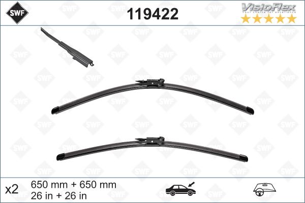 AUDİ Q7 2006-2013 ÖN SİLECEK TAKIMI 2 ADET