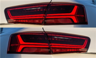 A6 S6 2015-2018 STOP LAMBASI KAYAR LED SAĞ VE SOL SET TAK CALIŞTIR SOKETLER UZERINDE