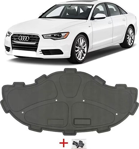 AUDI A6 2011-2018 MOTOR KAPUT KEÇESİ (İZOLASYON KLİPSLERİ İLE BİR)