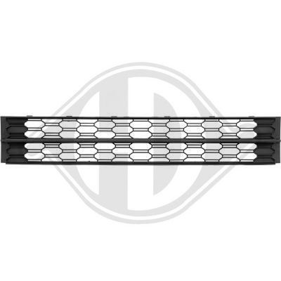SKODA OCTAVİA 2017-2020 ÖN TAMPON ORTA IZGARA ORTA KISIM SİYAH TİP