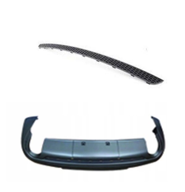 AUDİ Q7 2010-2015 ARKA TAMPON ALT ARKA DİFÜZÖR ( IZGARASI İLE ) S SLİNE