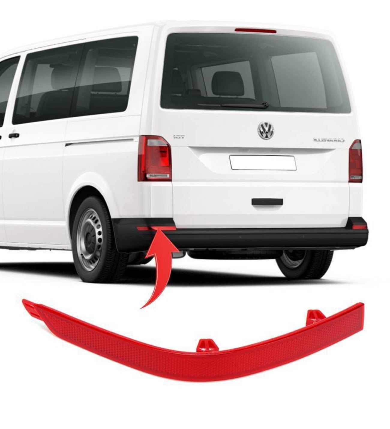 VOLKSWAGEN TRANSPORTER T 7 2015> ARKA TAMPON REFLEKTÖRÜ SOL TARAF