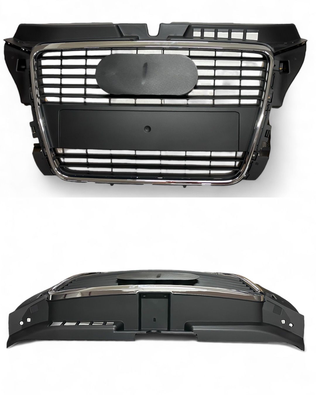 AUDİ A3 2009-2013 ÖN PANJUR KROMLU MAT SİYAH RENK (ARMASIZ)