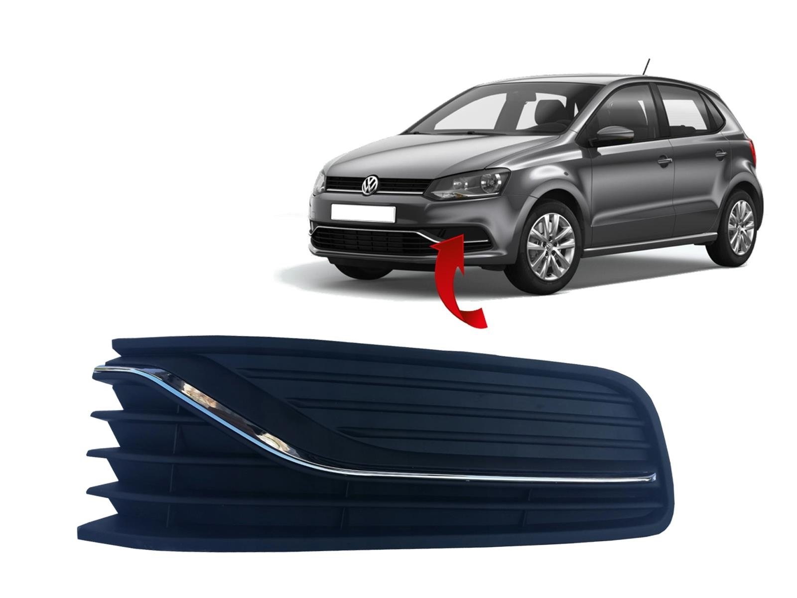 VOLKSWAGEN POLO 2015-2017 ÖN TAMPON SİS IZGARASI SİSSİZ TİP NİKELAJLI SOL