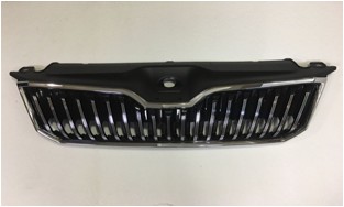 SKODA  SUPER B 2015-2019 ÖN PANJUR KROM CIZGILI KROM CERCEVE UST PLASTIK BIRLIKTE