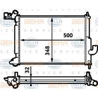 VECTRA B X2.0DTH-Y2.0DTH DZEL MOTOR SU RADYATR KLMALI ARALAR N (BEHR) MARKA