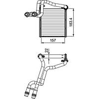 VOLSKWAGEN JETTA 2010-2018 �KALOR�FER RADYAT�R� ORJ�NAL VALEO MARKA