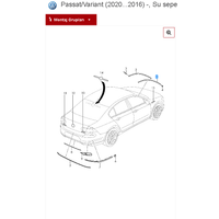 VOLKSWAGEN PASSAT 2015-2020 N CAM SU OLUK CITASI SOL TARAF SYAH