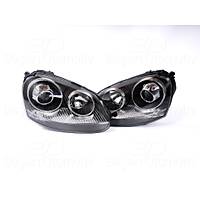 VOLKSWAGEN GOLF 5 - JETTA 2005-2009 FAR SETI SOL SAG MERCEKLI SIYAH KROM TAK CALISTIR