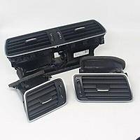 VOLSKWAGEN PASSAT CC 2009-2017 PASSAT 2011-2014 TORPDO HAVALANDIRMA IZGARASI( Set ) ( Sa+Sol+Orta ) Takm Orjinal rn MAT SIYAH