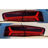 A6 S6 2015-2018 STOP LAMBASI KAYAR LED SA� VE SOL SET TAK CALI�TIR SOKETLER UZERINDE