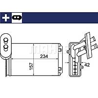 POLO CLASS�C CADDY GOLF3 VENTO 1996-2003 KALOR�FER RADYAT�R� ORJ�NAL MAHLE MARKA