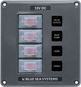 Blue Sea Systems Suya dayanıklı sigorta panelleri 