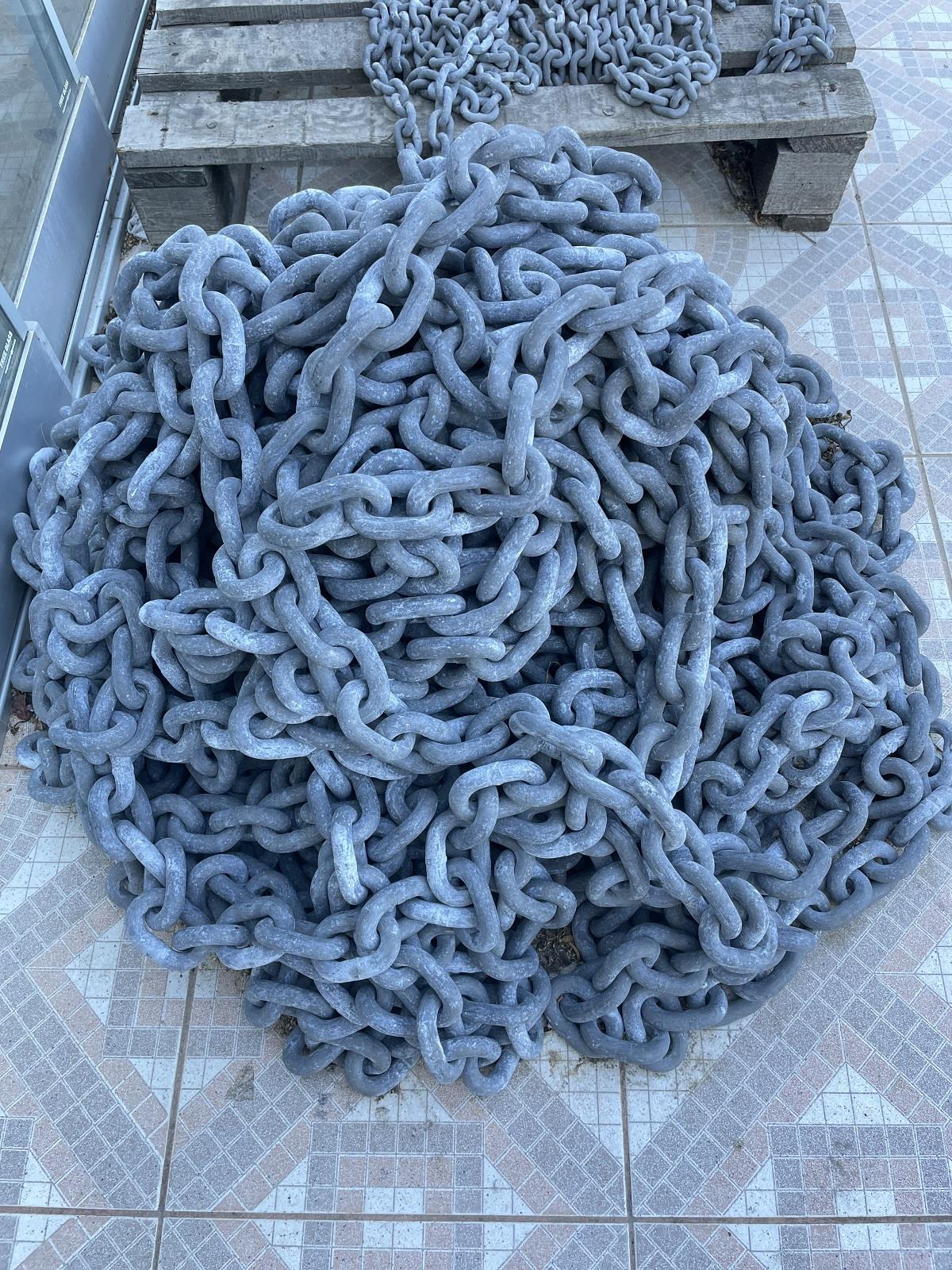 Galvanizli Zincir Kalibre 2 EL 14 mm 70 mt