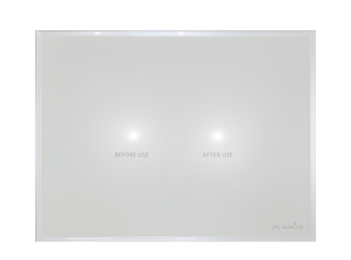 PLANUS BEYAZ FULL GLASS-TOUCH PANEL 2 BUTONLU