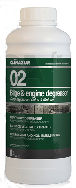 CLIN AZUR -02- BİOLOJİK ÇÖZÜNEN SİNTİNE TEMİZLEYİCİ 1 L