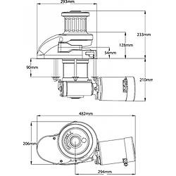 Maxwell RC12-10 1200W 24V 12mm Tamburlu Dik Irgat