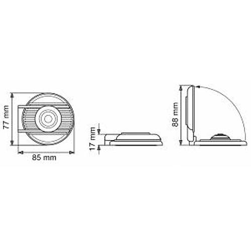 G�verte ayak �alteri. Siyah