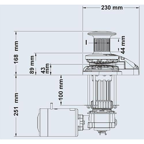 MAxwell RC10-8mm Tamburlu Dik Irgat 24V-100W