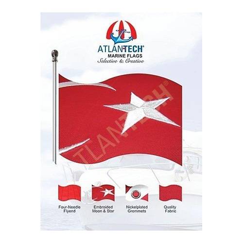 Atlantech Marin Bayraklar Tr-mar�ne Flags Tr - T�rk Bayra�� 20x30 Cm