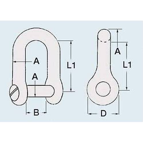 Zincir kilidi Vidal� tip 6 mm