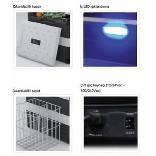 Vitrifrigo Portatif Buzdolab-Dondurucu. Model VF35P