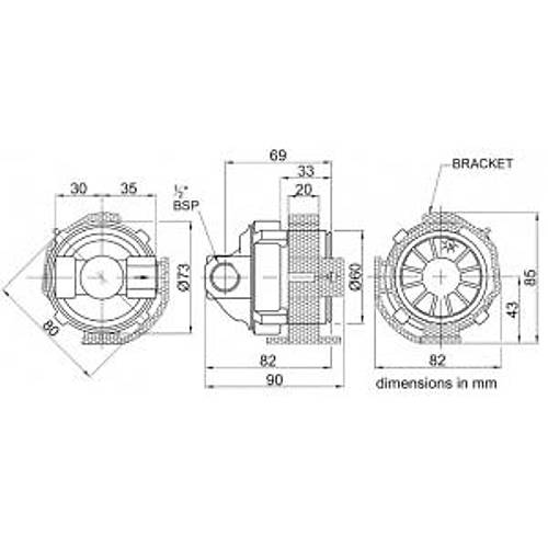 Jabsco 59520-0000 Manyetik Tahrikli Sirk�lasyon Pompas� 