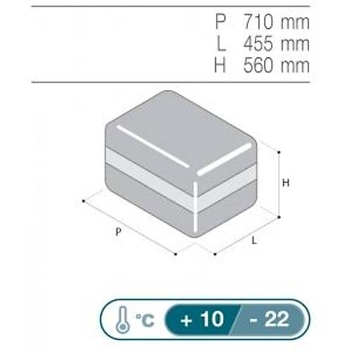 Vitrifrigo Portatif Buzdolab-Dondurucu. Model VF65P