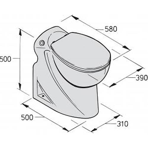 Vetus elektrikli marine tuvalet. Tip WCL24