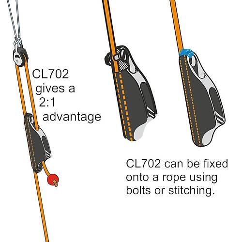 CL702 Aluminium Boom Cleat