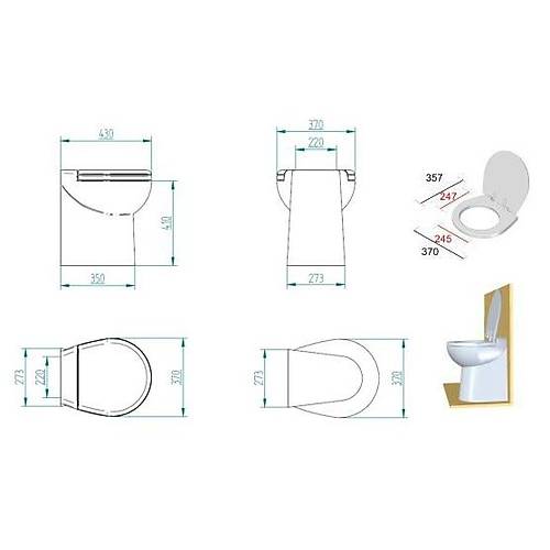 PLANUS ARTIC C 12V BEYAZ TA�, THR.K�TL� TUVALET