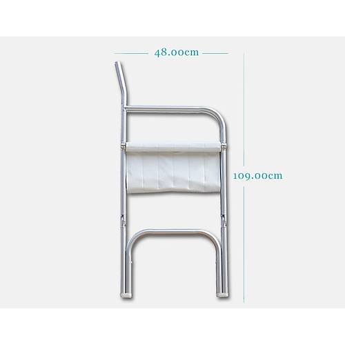 Aluminum Gverte Sandalyesi Beyaz