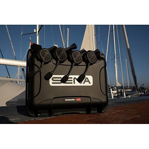 NAUTITALK Bosun, YACHTING HEADSETS, Quad Pack with Charging Case