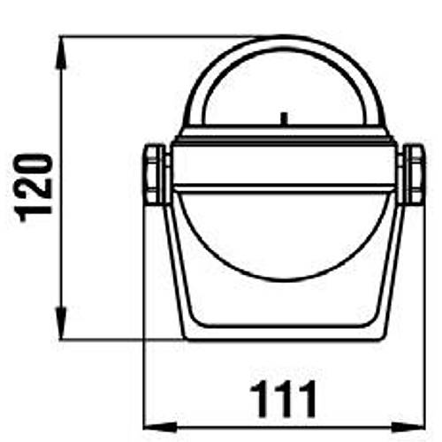 RIVIERA BS2 STELLA BRAKETL� PUSULA �65MM. S�YAH