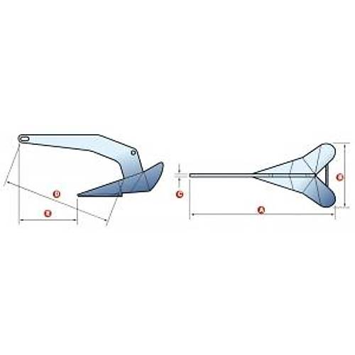 Lewmar Delta ��pa 16 Kg.