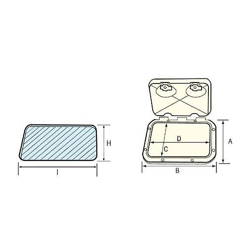 AYRILABLR GMME PLASTK KAPAK 355X600MM