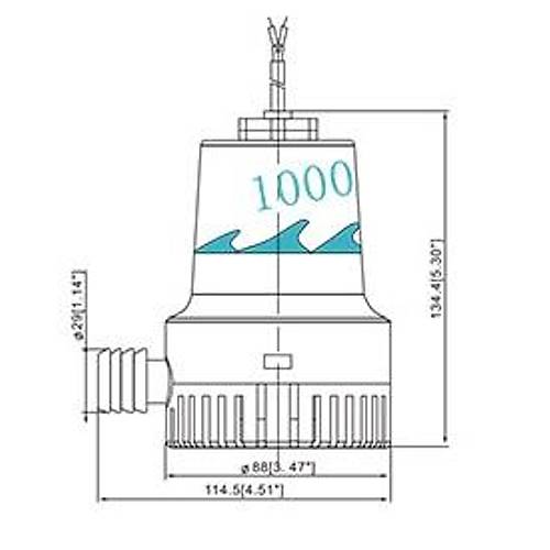SEAMAXX S�NT�NE POMPASI 1000GL / 24V