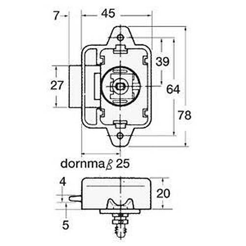 Basmal butonlu yayl kilit