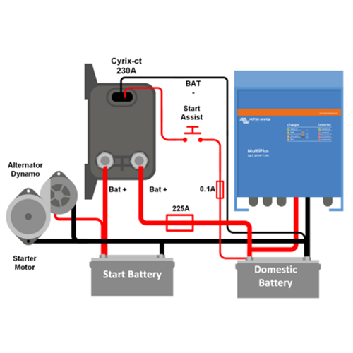 Cyrix-ct 12V/24V 230A Battery Combiner