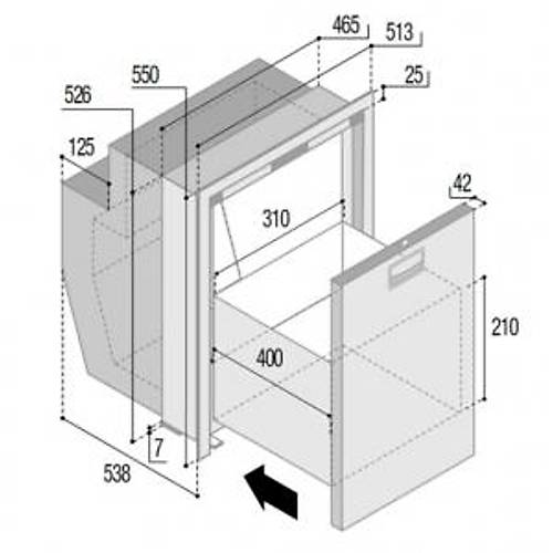 Buzdolab�. Model DW62 OCX2 RFX