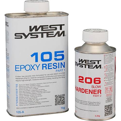West Epoxy System 105-206 Paket 1.2 Kg