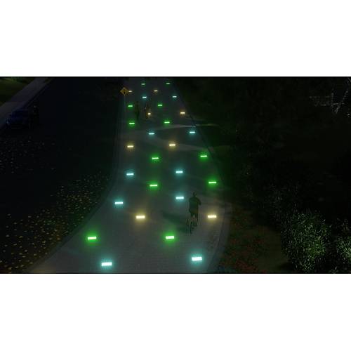 Solar Led Zemin Armat�r� 10 Adet 12x12 Cm 