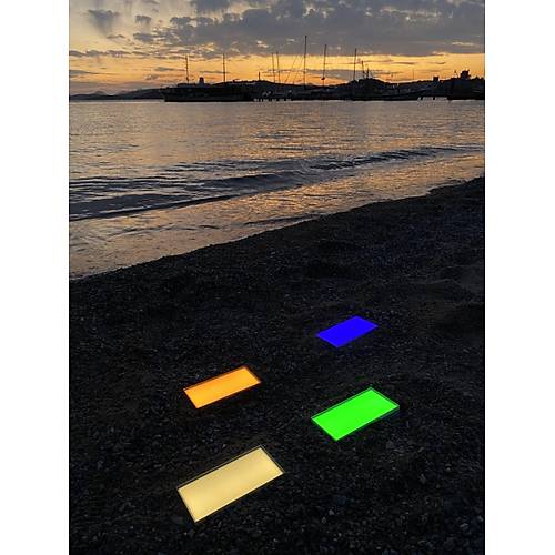 Solar Led Zemin Armat�r� 10 Adet 12x12 Cm 