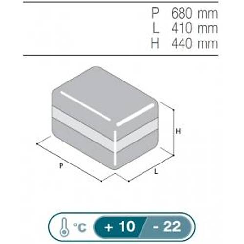 Vitrifrigo Portatif Buzdolab-Dondurucu. Model VF35P