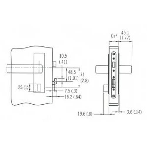 Mobella McCoy Star Square kap� kilidi