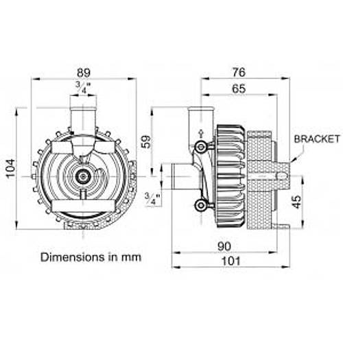 Jabsco 59530-0000 Manyetik Tahrikli Sirk�lasyon Pompas� 